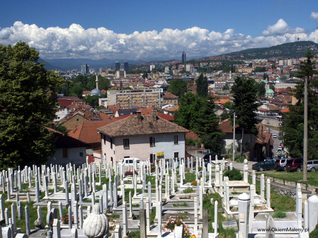 Sarajewo widziane z cmentarza Alifakowca