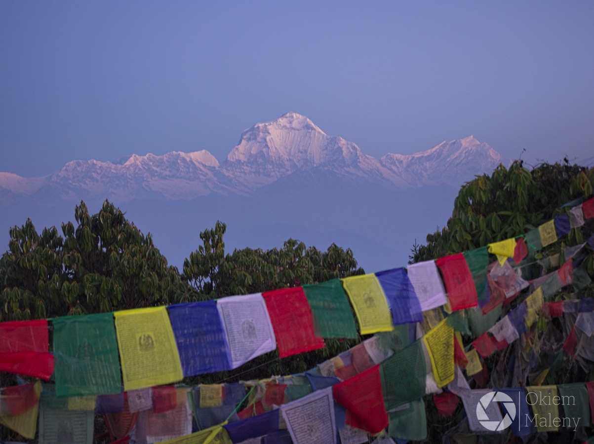 Dhaulagiri, Nepal, widok z Poon Hill
