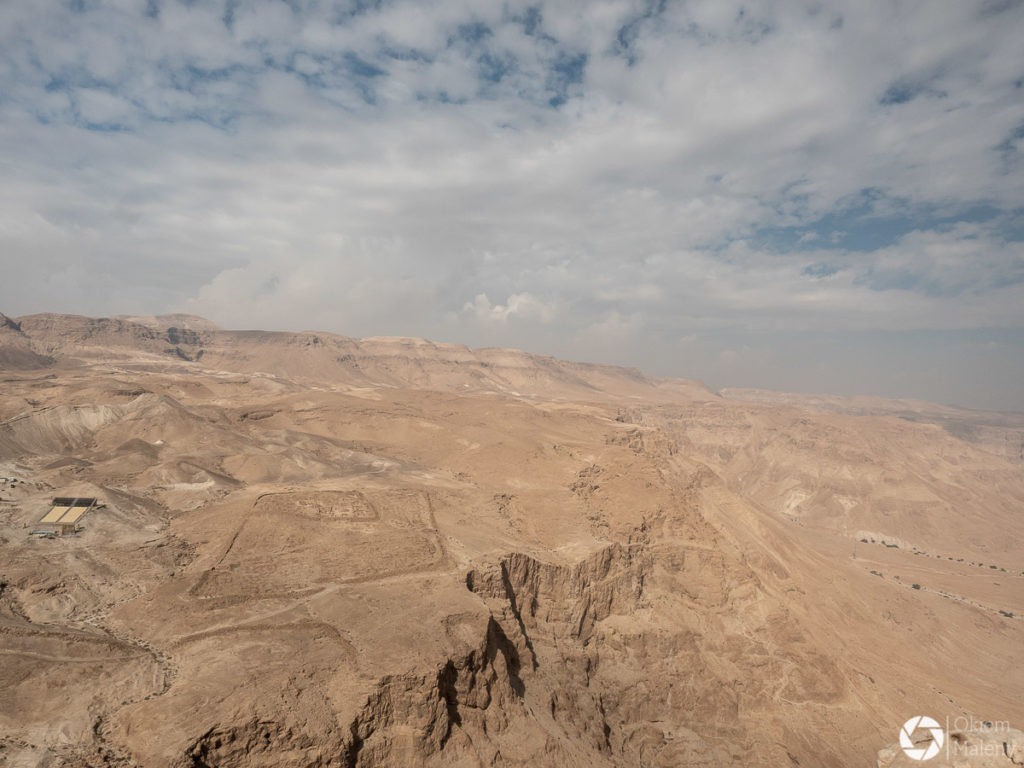 ślady dawnych stanowisk rzymskich - twierdza Masada